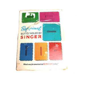 SINGER PROFESSIONAL BUTTONHOLER 102878 VERTICAL NEEDLE‎ ZIG ZAG SEWING MACHINE